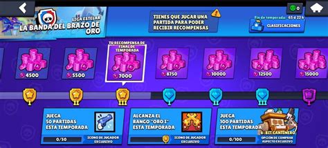 Brawl Stars Recompensas De La Liga Estelar De La Temporada 7