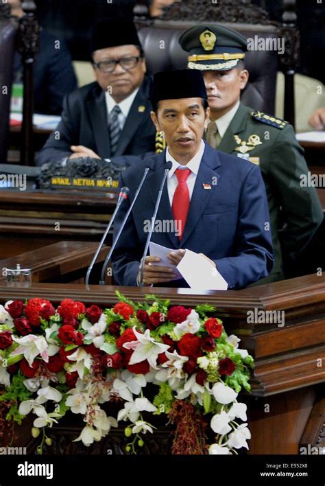 Jakarta Indonesia 20th Oct 2014 Indonesian New President Joko