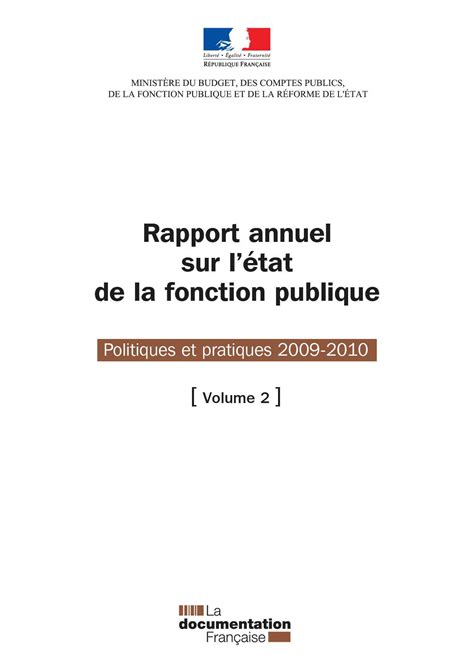 Calaméo Rapport annuel sur l état de la fonction publique