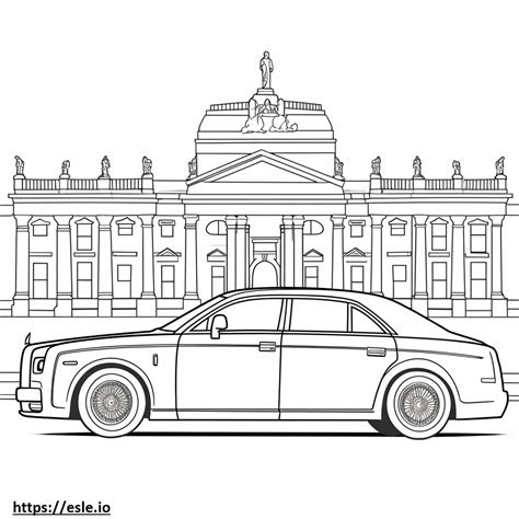 Rolls Royce Phantom 2024 Coloring Page