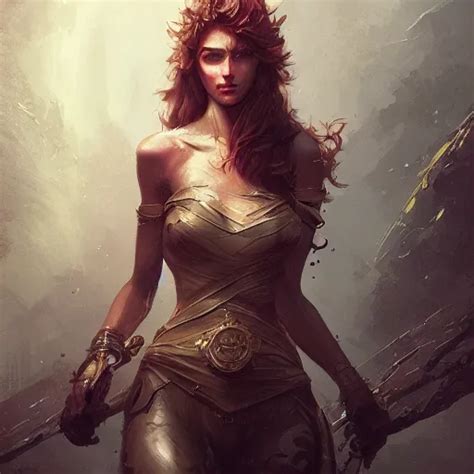 Beautiful Woman Portrait Fantasy Character Detailed Stable