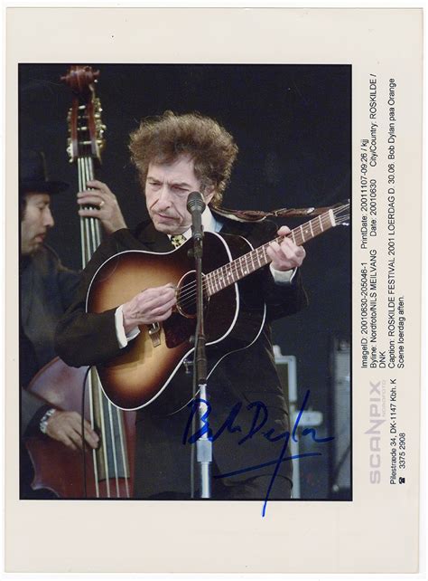 Lot Detail Bob Dylan Signed Photograph Perry Cox