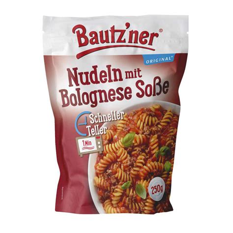 Nudeln mit Bolognese Soße Schneller Teller Bautzner 11590