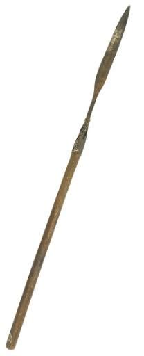 An Antique 19th Century Zulu Assegai 100cm Length Possibly Early 20th Century Replcament Shaft