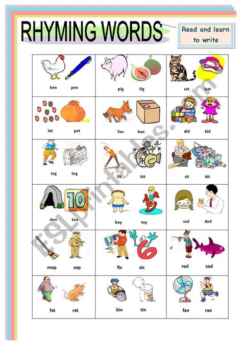 Phonetic Vowel Soundsrhyming Words Aeio Sounds1 Of 5 Esl