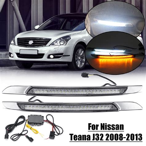 For Nissan Teana Altima J32 2008 2013 LED DRL Daytime Running Light Fog