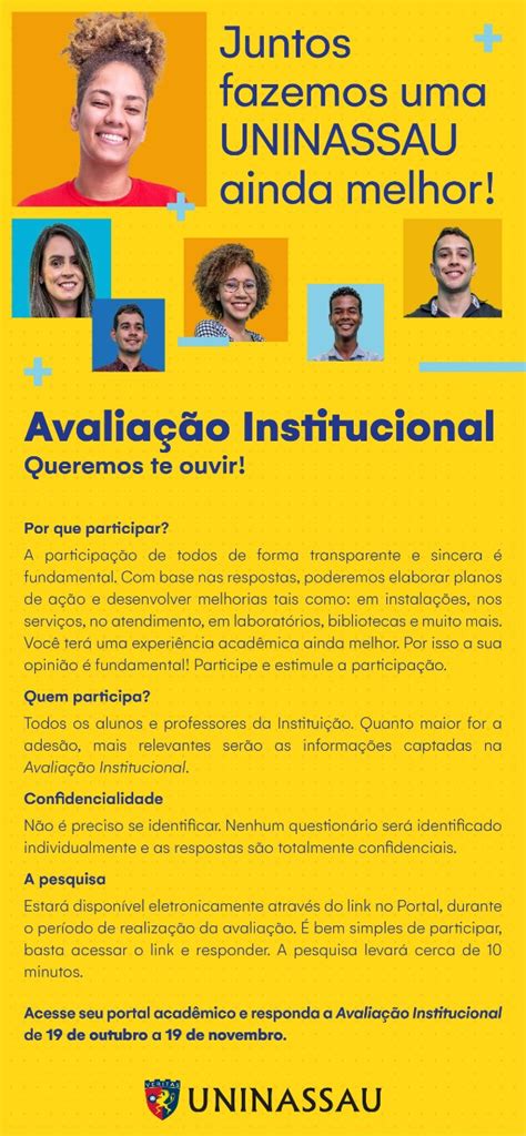 Participe da Avaliação Institucional 2020 2 Blog dos cursos UNINASSAU