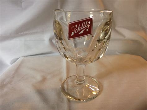 Schlitz Schooner Schlitz Beer Glass Schlitz Beer Schoop Thumb Print Vintage Schlitz Beer Glass ...