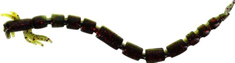 Westin Bloodteez Worm Cm G Black Chartreuse Pcs Plas