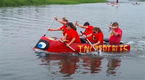 Bass River Invaded By Cardboard Boats