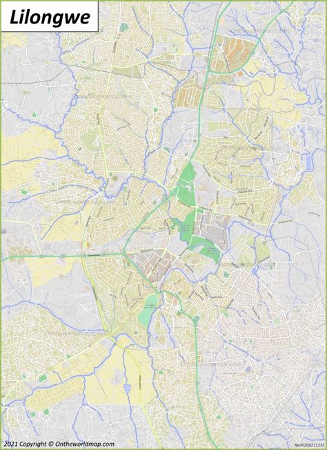 Lilongwe Map | Malawi | Detailed Maps of Lilongwe