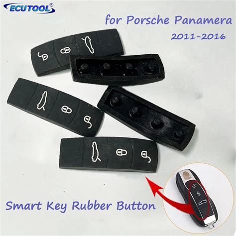 Ecutool Buttons Silicone Car Key Remote Rubber Pad Replacement For