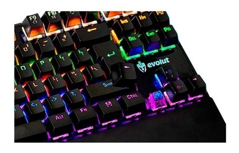 Teclado Mecânico Gamer Evolut Assault Eg 204rb Qwerty Rgb