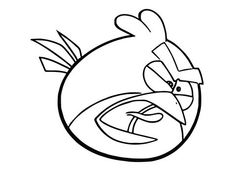 Red Angry Bird Character Coloring Page Free Printable Coloring Pages