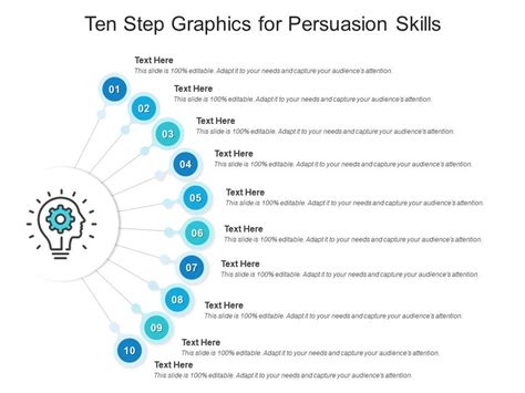 Ten Step Graphics For Persuasion Skills Infographic Template | Presentation Graphics ...