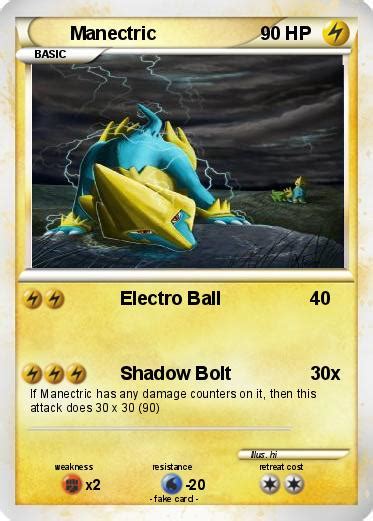 Pokémon Manectric 12 12 - Electro Ball - My Pokemon Card