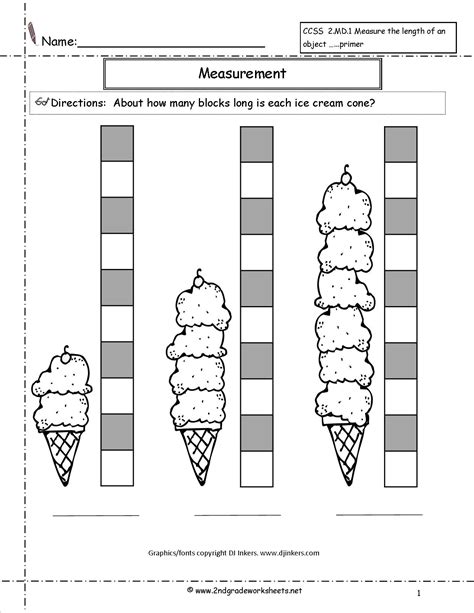 Non Standard Units Of Measurement Worksheets