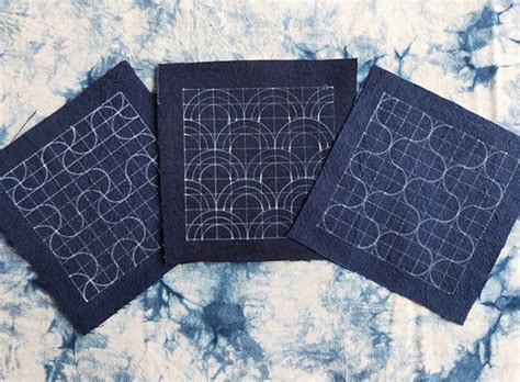 Sashiko Stitch Diy Kit Beginner Sashiko Embroidery Etsy