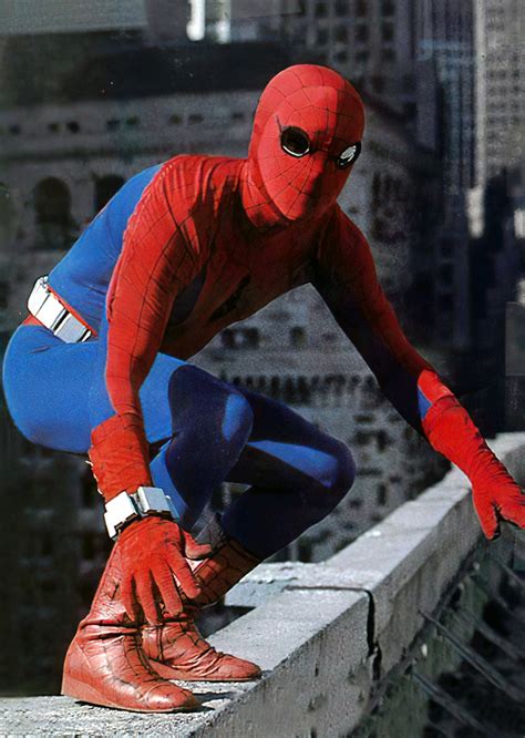 Spider Man Standing On Ledge SPIDER MAN 77 Fan Site