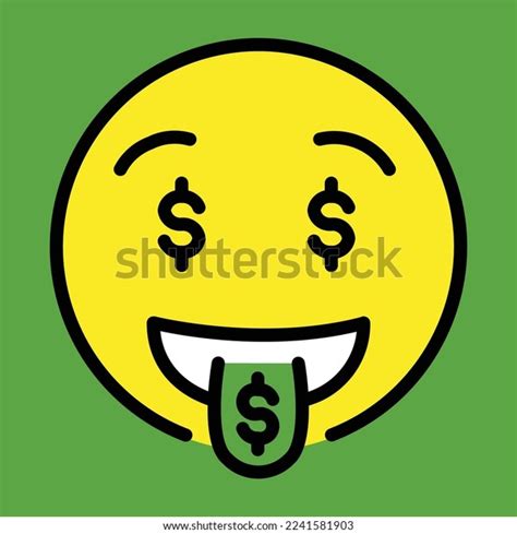 Money Mouth Face Vector Emoji Design Stock Vector (Royalty Free ...