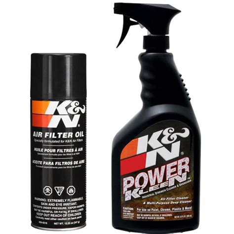 K N Oil And Air Filter Cleaner Kit