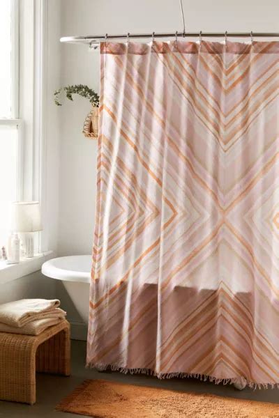 Sabrina Fringed Shower Curtain Urban Outfitters Canada