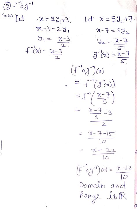 [solved] The Domain And Target Set Of Functions F And G Is R The