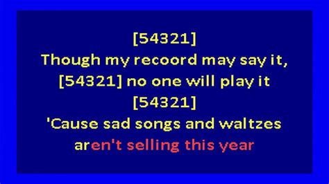 Willie Nelson Sad Songs And Waltzes Karaoke Youtube