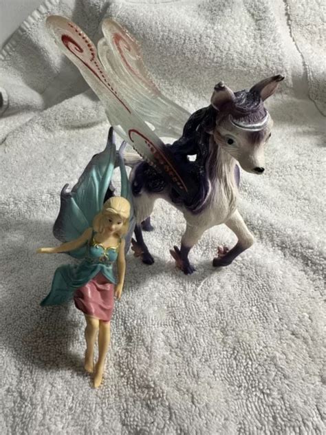 SCHLEICH EINHORN BAYALA Regenbogen Pferd Mit Figur Lila EUR 1 00