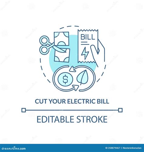 Electric Bill Icon Illustrated Royalty-Free Stock Photo | CartoonDealer