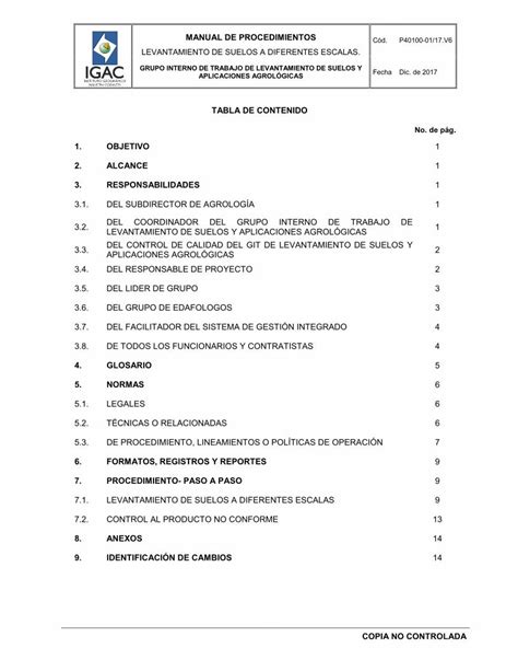 Pdf Tabla De Contenidoigacnet Igac Gov Co Intranet Userfiles File