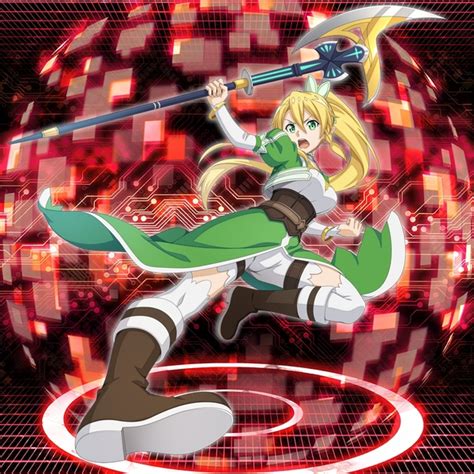 Leafa Aggressive Dropkick Sword Art Online Integral Factor Database