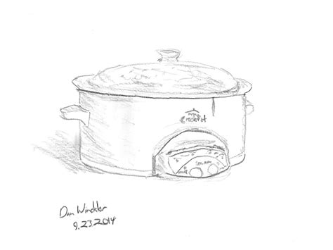 NeoLucida drawing 251 | Crock pot | dan winckler | Flickr