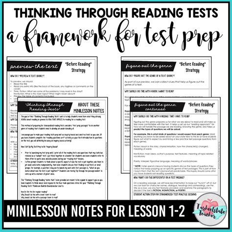 Free Reading Test Prep Passages Tarheelstate Teacher Eog Reading