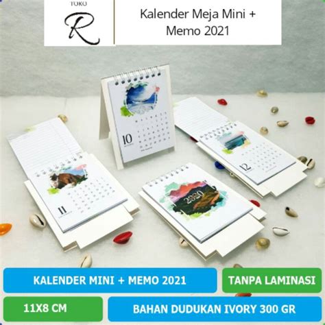 Jual Kalender Meja Mini Memo Shopee Indonesia