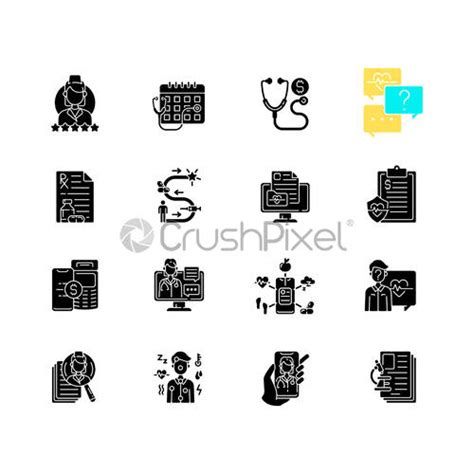 Symptoms Black Glyph Icon Stock Vector 2826888 Crushpixel