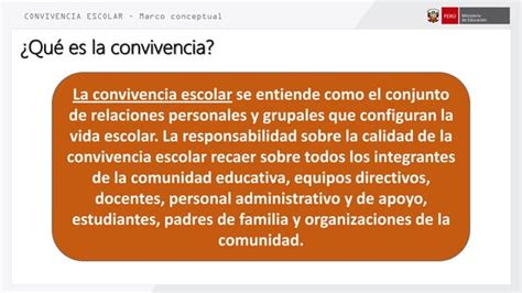 Lineamientos De Convivencia Escolar Francisco Marcone Minedu Ppt