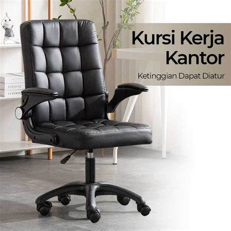 Jual Comfort Kursi Kerja Kantor Office Chair Lift Swivel Leather