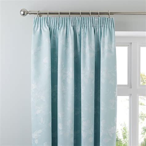 Dunelm Eden Duck Egg Thermal Pencil Pleat Curtains Blue Shopstyle