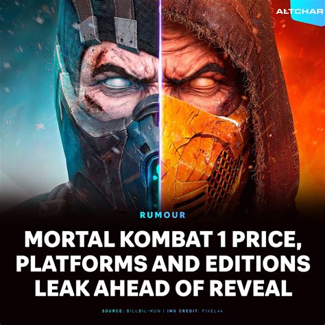 AltChar On Twitter Mortal Kombat 1 Editions Platforms And Pricing