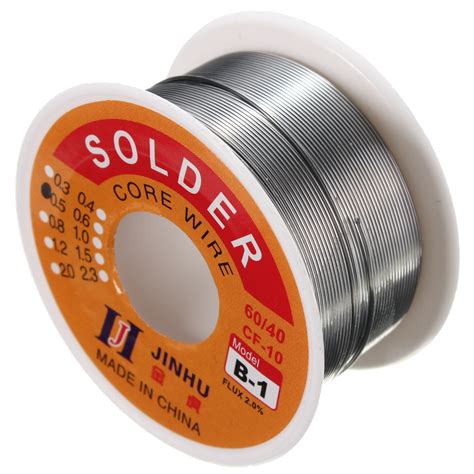 0 5mm Tin Lead Solder Wire Rosin Core Soldering 2 Flux Reel Tube 60 4