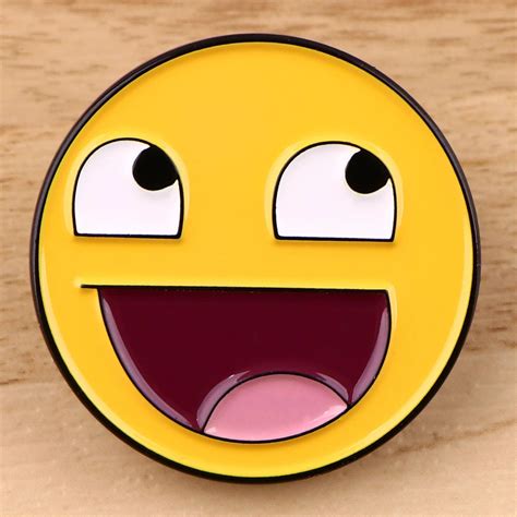 Emoji Epic Face Enamel Pin Distinct Pins