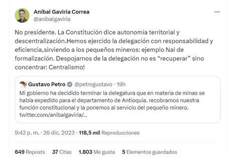 Senadora Isabel Zuleta Respondió Críticas Del Gobernador De Antioquia