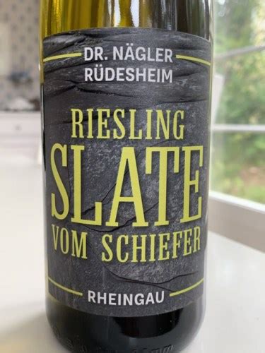 Dr N Gler R Desheimer Riesling Slate Vom Schiefer Vivino Us