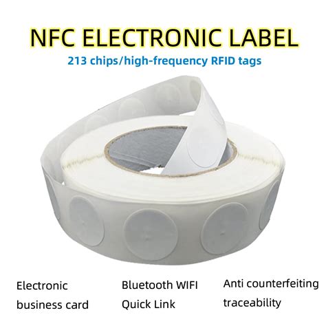 Etiquetas NFC Blancas De 23mm Protocolo ISO14443A 13 56 MHz 144Bytes