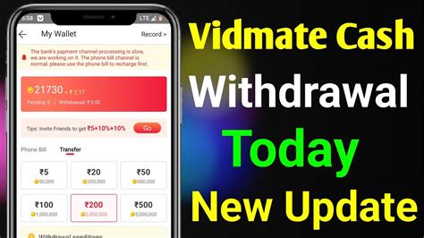 Vidmate Cash App Withdrawal Today New Update Vidmate Cash Coins Se