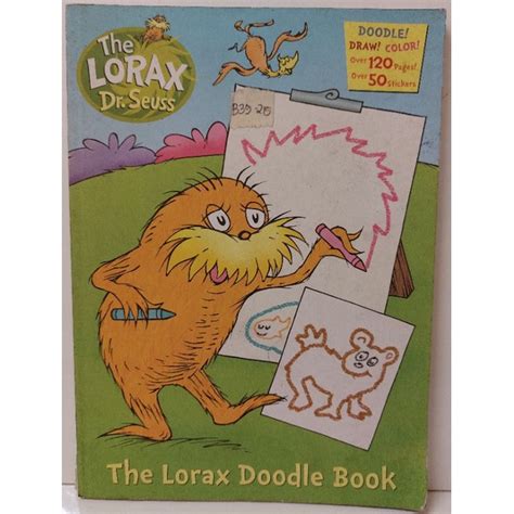 Dr Seuss The Lorax Doodle Book Shopee Philippines