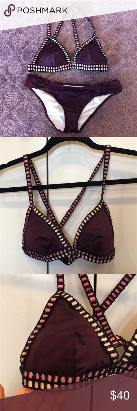 Victorias Secret Maroon Bikini Set Small Maroon Bikini Bikini Set