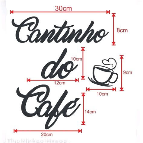 Conjunto Cantinho Do Caf Prateleira Letreiro Cozinha Elo