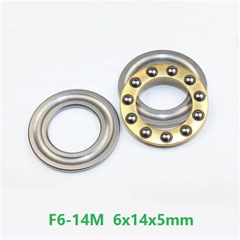 100pcs Lot F6 14M Axial Ball Thrust Bearing 6x14x5 Mm Miniature Bearing